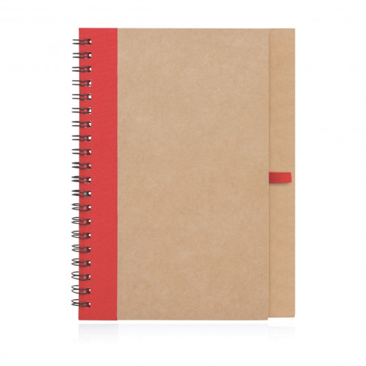 Spiral Bound Eco Notebooks red